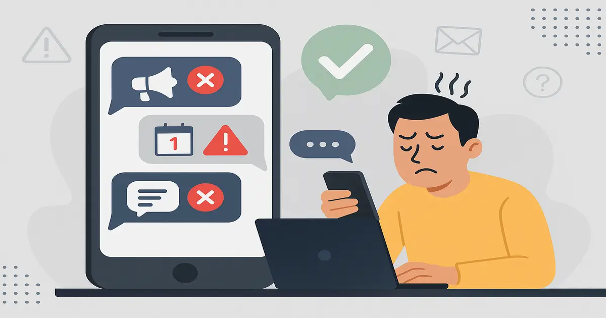 اشتباهات رایج در بازاریابی پیامکی و راه‌های جلوگیری از آن